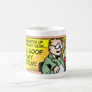 Det oreda på mitt skrivbord kaffemugg