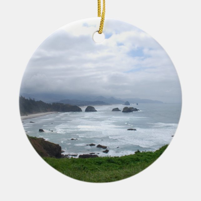 Det Oregon kustenväder Julgransprydnad Keramik (Framsidan)