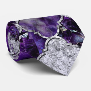 Det orientaliska mönster med Amethyst samla i en Slips