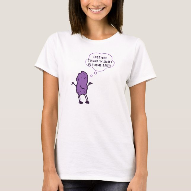 Det original- Herr russin alla funderare mig söt T-shirt (Framsida)