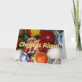 Det ortodoxa Påsk/Pascha Kristus är ett Risen-kort Helgkort