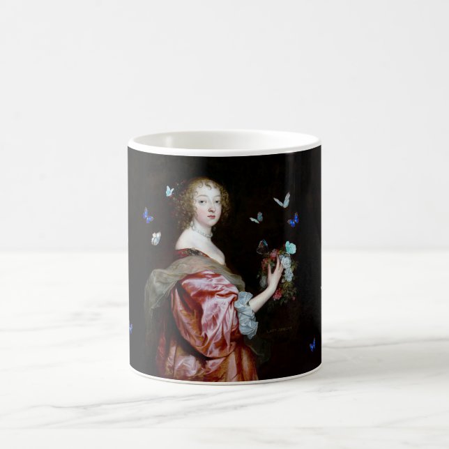 Det oväntade ankomsten av fler fjärilar kaffemugg (Center)