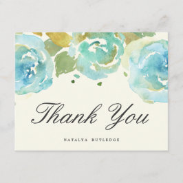 Det överdådiga blom- tack sänker kortet kort