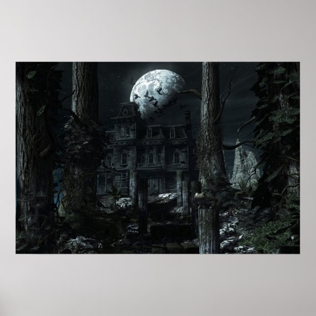 Det övergivna huset poster (Framsidan)