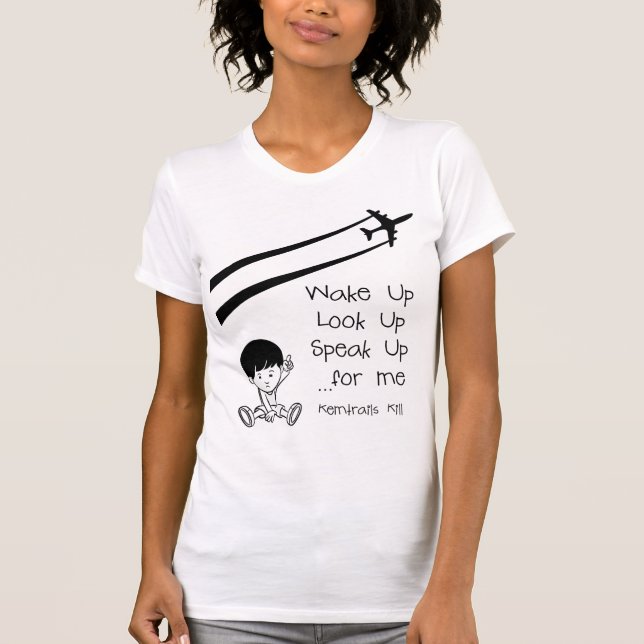 Det övre vaket ser talar upp upp för mig den t-shirt (Framsida)