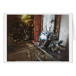 Det pågående kortet för arbete hälsningskort