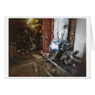 Det pågående kortet för arbete hälsningskort