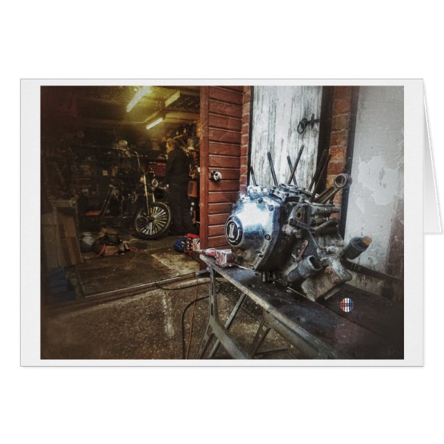 Det pågående kortet för arbete hälsningskort (Framsidan Horizontal)