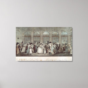 Det Palais Royal gallerit går, 1787 Canvastryck