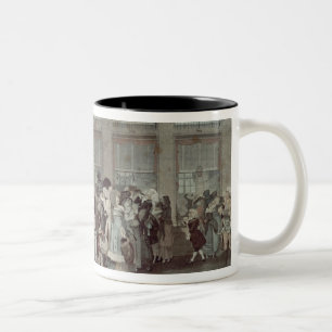 Det Palais Royal gallerit går, 1787 Två-Tonad Mugg