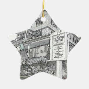 Det Parker huset skissar - den Jersey kusten Julgransprydnad Keramik