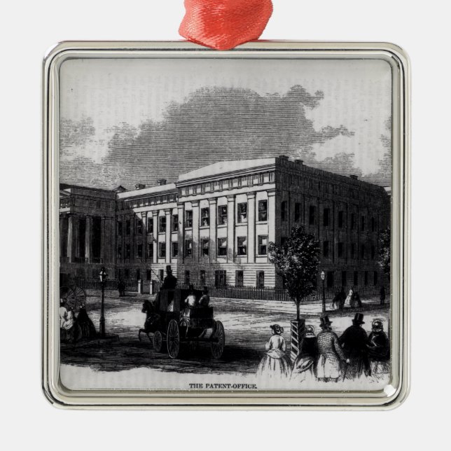 Det patenterade kontoret julgransprydnad metall (Framsidan)