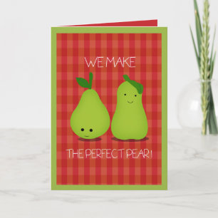 Det perfekta kortet för Pearvalentines dayhälsning Helgkort