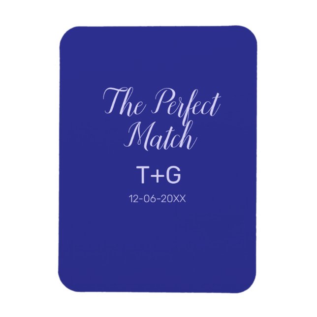 Det perfekta match kunglig blå lyx tillägg par nam magnet (Vertikal)