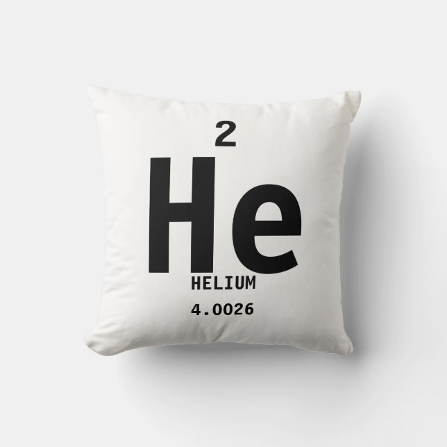 Det periodiska bord kudder - helium kudde (Framsida)