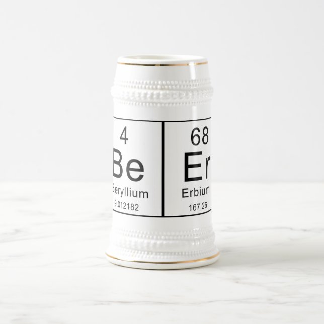 Det periodiska bord stavar öl! sejdel (Center)