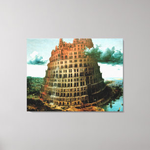 Det Pieter Bruegels "lite" torn av Babel Canvastryck