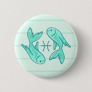 Det Pisces Zodiacdjur knäppas Knapp