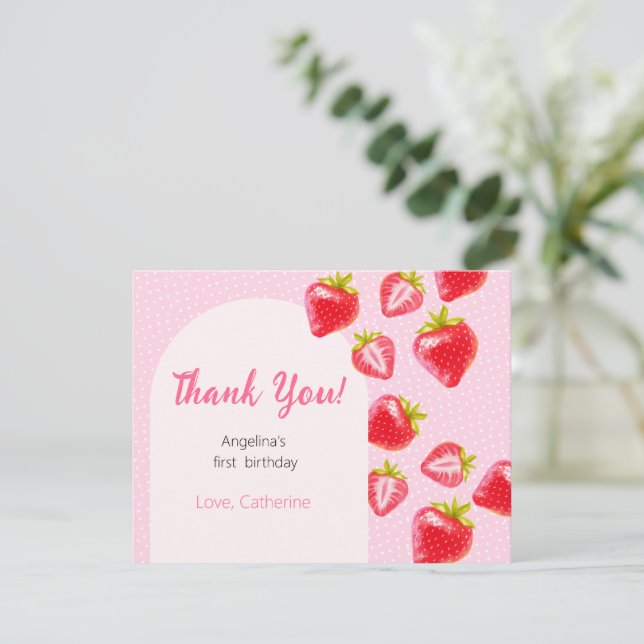 Det platta Tacken 1:a födelsedagskortet Tack Kort (Stående Fram)