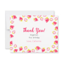 Det platta Tacken 1:a födelsedagskortet