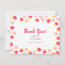 Det platta Tacken 1:a födelsedagskortet Tack Kort