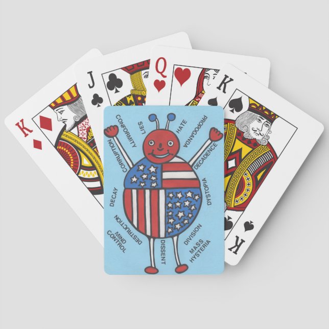 Det politiska Krypen Casinokort (Baksidan)