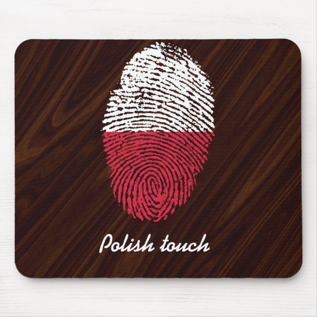 Det polska handlag identifierar med fingeravtryck musmatta (Framsidan)