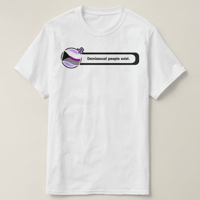 Det Pop-UppDemisexual folket finns skjortan T Shirt (Design framsida)