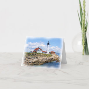 Det Portland huvudet tänder Notecard Kort
