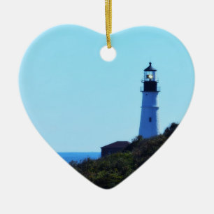 Det Portland huvudet tänder prydnaden Julgransprydnad Keramik