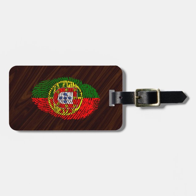 Det portugisiska handlag identifierar med bagagebricka (Horisontell Framsida)