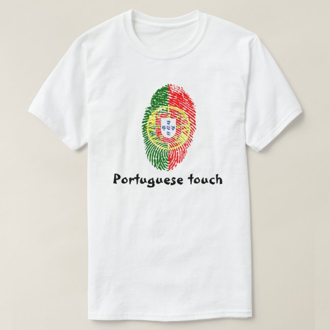 Det portugisiska handlag identifierar med tee shirt (Design framsida)