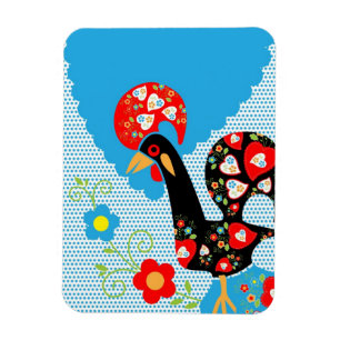 Det portugisiska tuppsymbolet magnet
