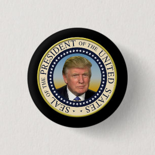 Det presidents- presidenttrumffotoet förseglar knapp