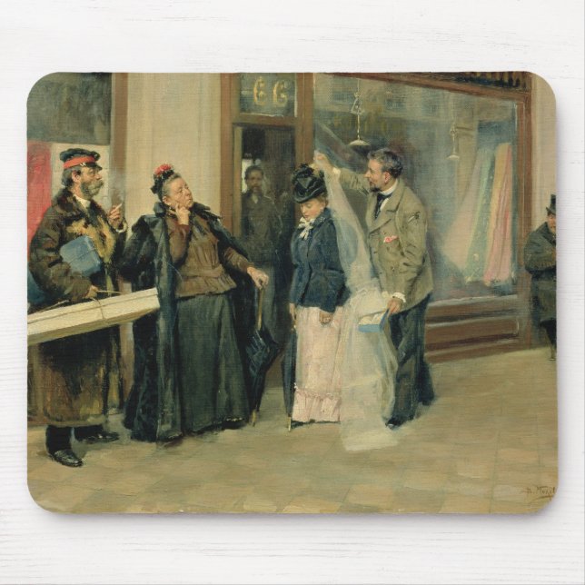 Det primat av bröllopspresenter, 1897-98 musmatta (Framsidan)