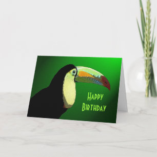 Det Prismatic kortet för Toucan födelsedaghälsning Kort