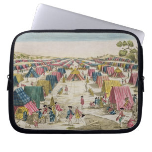 Det Prussian armélägret som dras från liv på F Laptop Sleeve