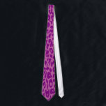 Det purpurfärgade och rosa Leopardtrycket flår Slips<br><div class="desc">Djur tryckpäls flår av leopard</div>