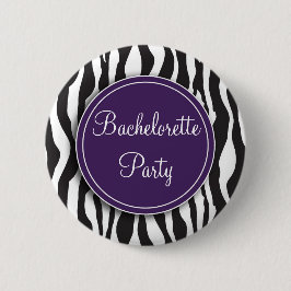 Det purpurfärgade zebra tryckBachelorette partyet Knapp