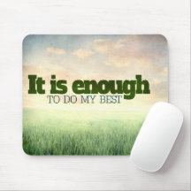 "Det räcker att göra mitt bästa" Motivation-bekräf