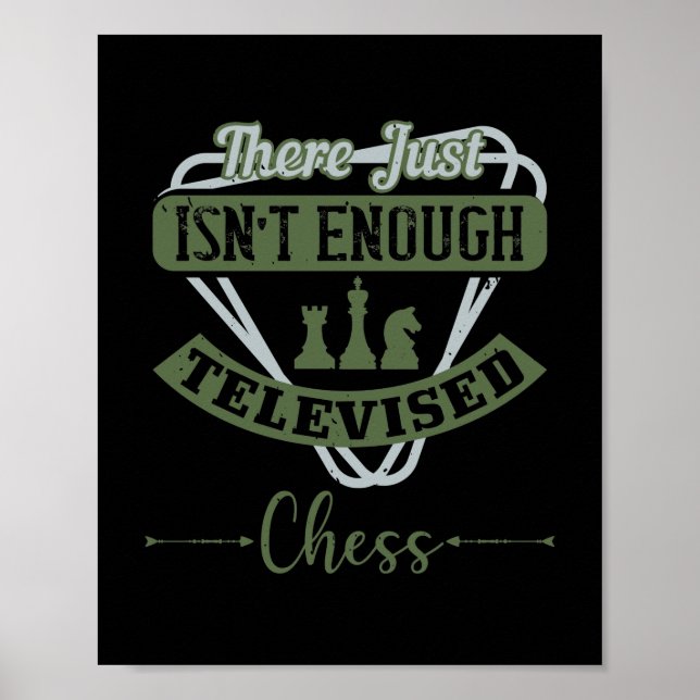 Det räcker inte med TV-chess Poster (Framsidan)