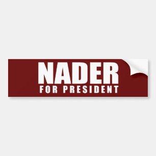 Det RALPH NADER valet utrustar Bildekal