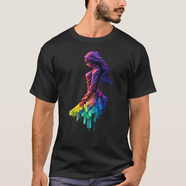 Det reflekterande Dam T Shirt (Framsida)