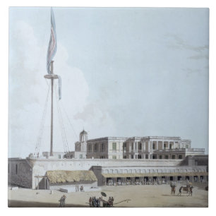 Det regerings- huset, fort St George, pläterar 35 Kakelplatta