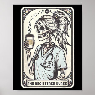 Det registrerade sjukförsäkringskortet Skeleton Rn Poster
