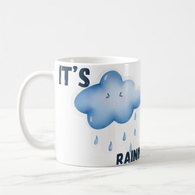 Det regnar estetiskt väder  kaffemugg (Vänster)