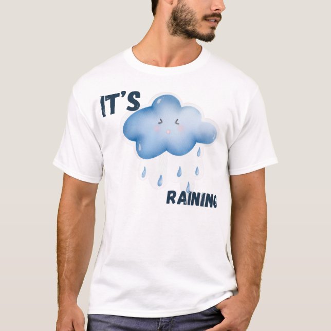 Det regnar estetiskt väder  t shirt (Framsida)
