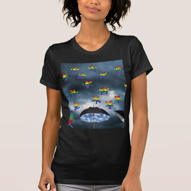 Det regnar manar! tee shirt (Framsida)