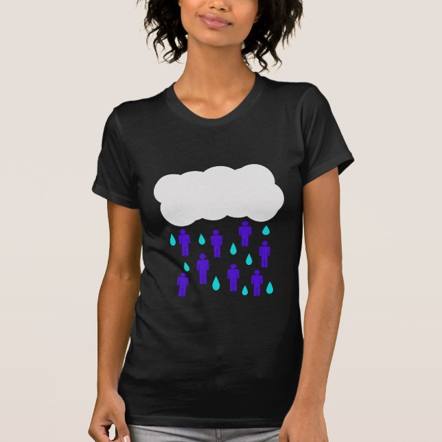 Det regnar manarT-tröja Tee Shirt (Framsida)
