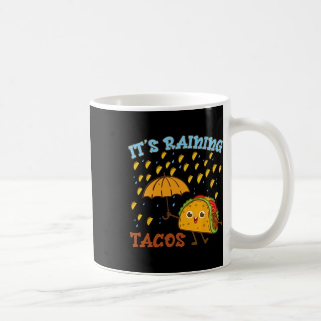 Det Regnar Tacos Cinco De Mayo Rolig Mexikansk Poj Kaffemugg (Höger)